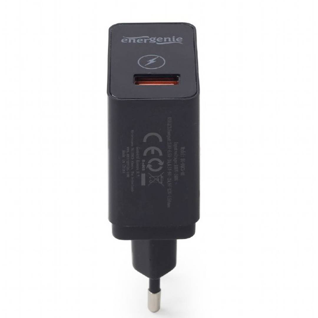 Carregador USB Gembird de 3A amb port per a càrrega ràpida