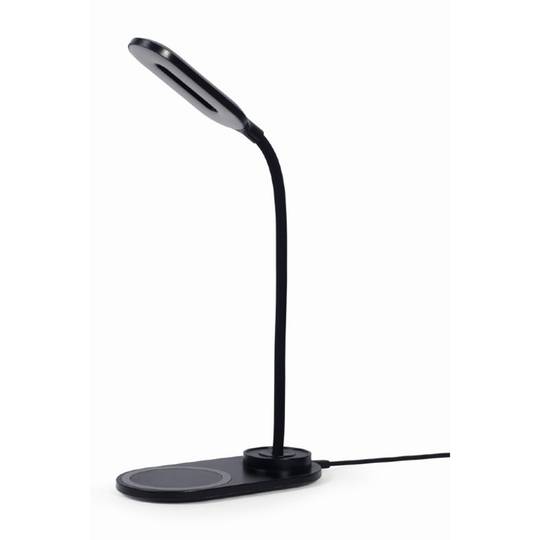 Gembird Black Wireless Charger Desk Lamp