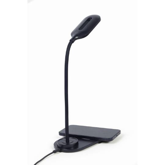 Gembird Black Wireless Charger Desk Lamp
