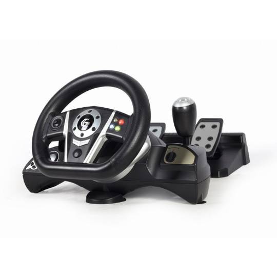 Volante e pedais vibratórios de corrida Gembird STR-M-01