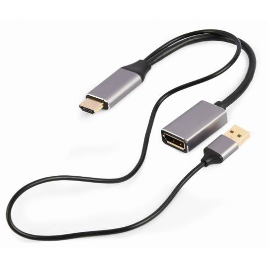 Cable adaptador activo Gembird HDMI 4K macho a DisplayPort hembra