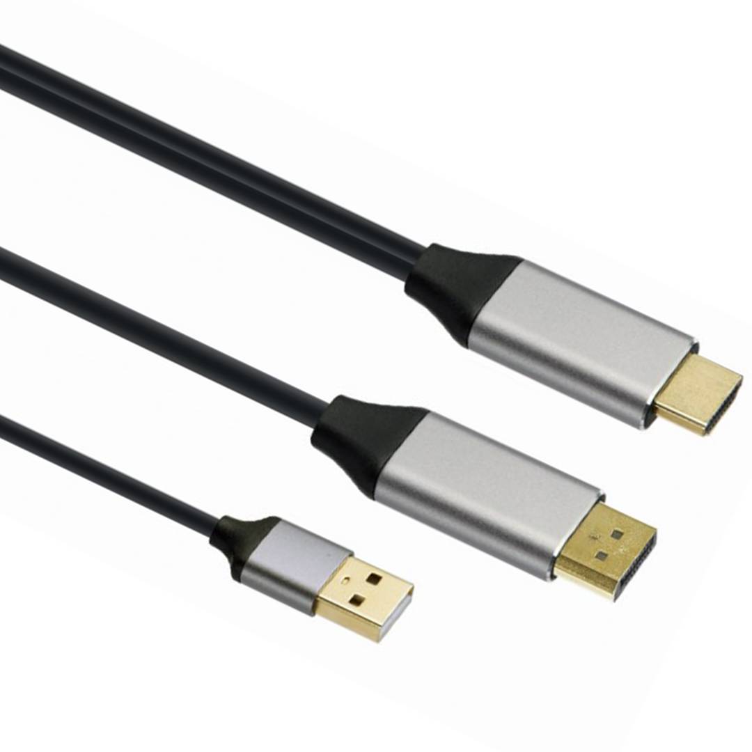 Gembird HDMI męski na DisplayPort męski aktywny kabel adaptera 2 m na kabel 4K