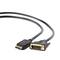 Gembird DisplayPort macho para cabo adaptador DVI macho 1,8 metros