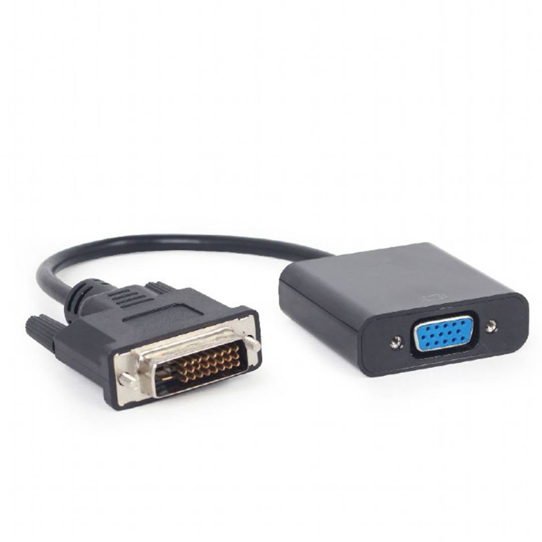 Câble adaptateur Gembird DVI-D mâle vers VGA femelle 15 broches
