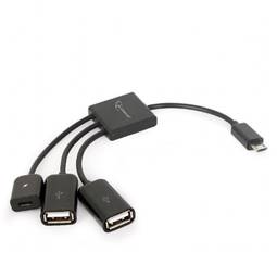 Cavo adattatore Gembird Micro USB OTG con 2 porte USB