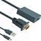 Câble adaptateur Gembird VGA mâle vers HDMI femelle 0,15 m avec audio 3,5 mm