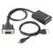 Câble adaptateur Gembird VGA mâle vers HDMI femelle 0,15 m avec audio 3,5 mm