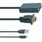 Câble adaptateur Gembird VGA mâle vers HDMI femelle 0,15 m avec audio 3,5 mm