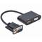Gembird HDMI zu HDMI + VGA Adapterkabel 0,15m