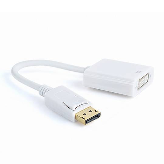 Adattatore Gembird DisplayPort maschio a DVI femmina bianco
