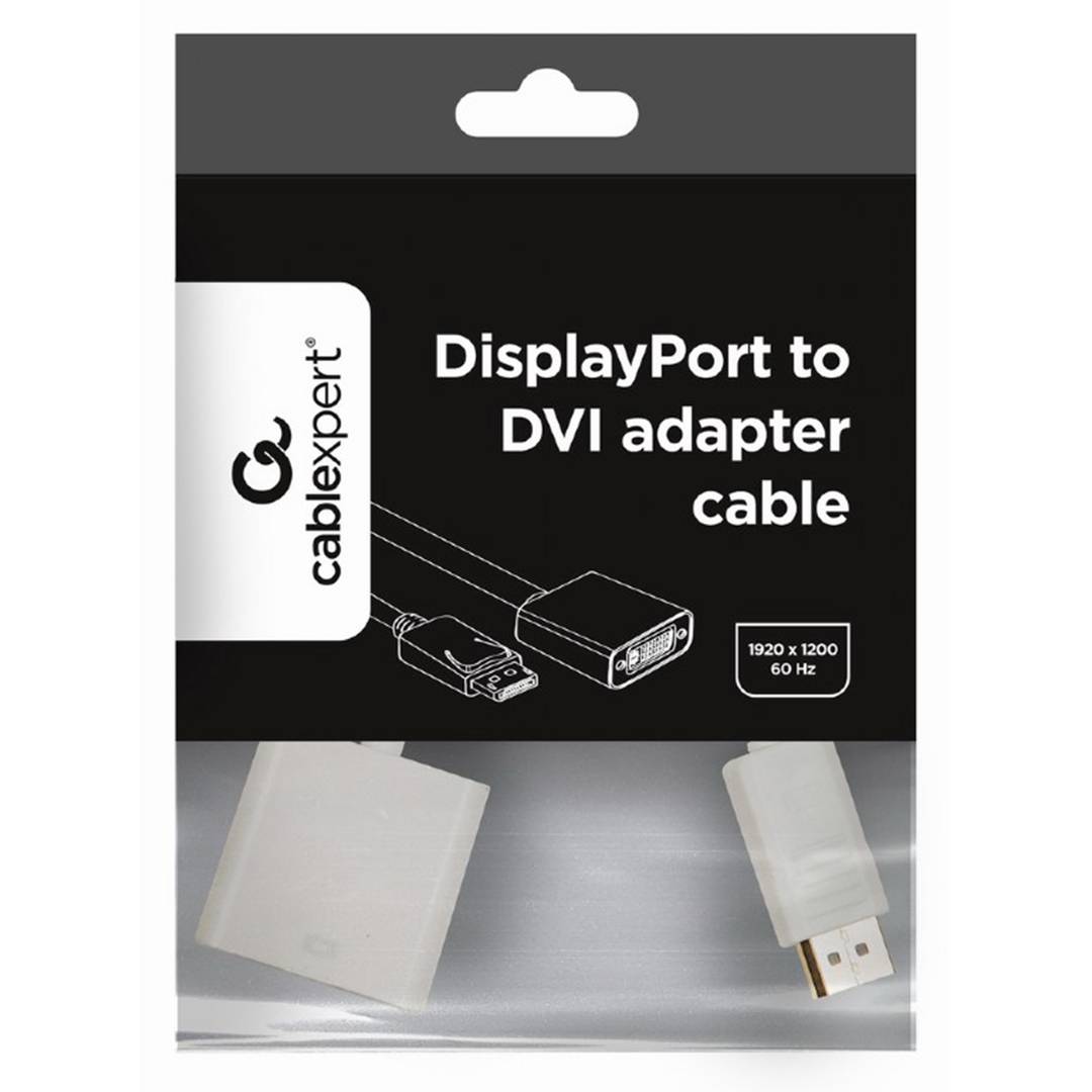 Adattatore Gembird DisplayPort maschio a DVI femmina bianco