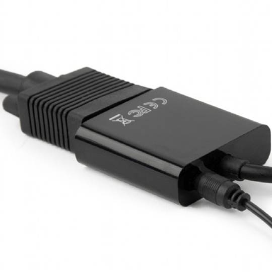 Gembird HDMI to VGA Female Adapter with Audio 3.5mm Length 20cm