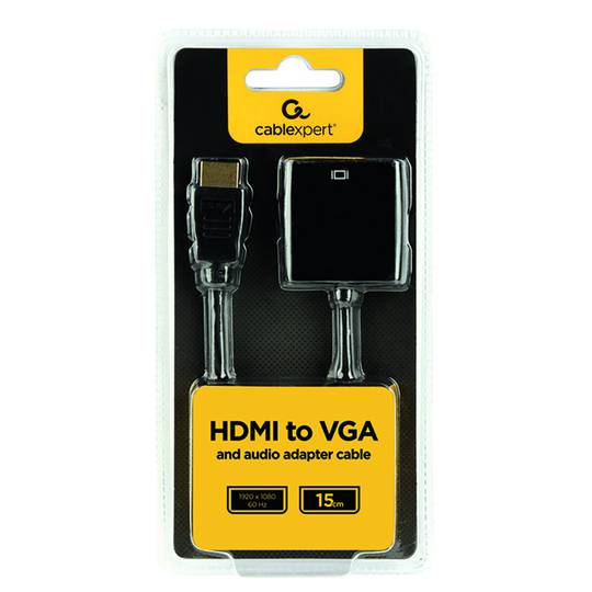 Gembird Hdmi To Vga Female Adapter With Audio Mm Length Cm Cablematic