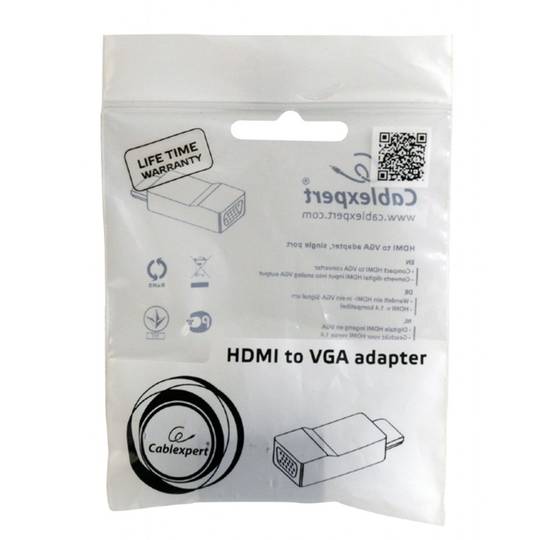 Adaptador Gembird VGA femella a HDMI mascle