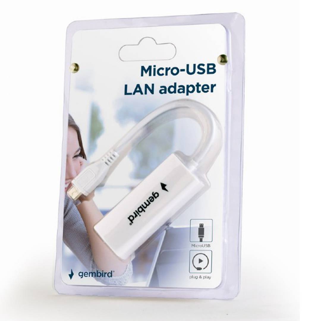 Gembird micro USB 2.0 naar ethernet adapter
