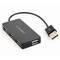 Adattatore USB 2.0 a 4 porte Gembird in nero