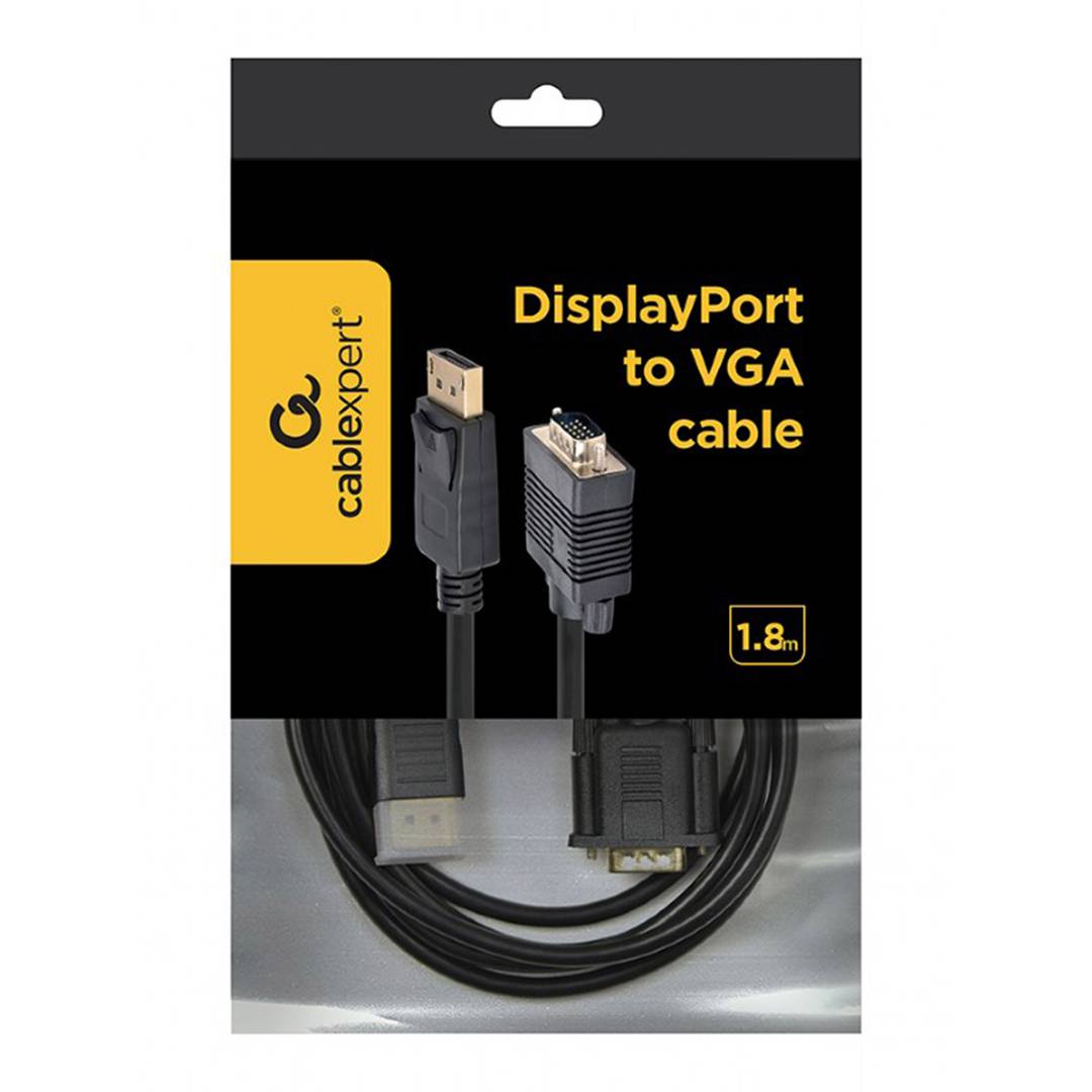 Gembird DisplayPort Male to VGA Male Cable 1.8m