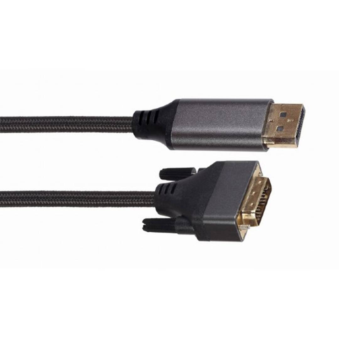 Cable Gembird Premium sèries de DisplayPort a DVI de 24+1 mascle mascle de 1,8m 4K