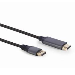 Cable Gembird Premium Series de DisplayPort Mascle a HDMI Mascle 4K V1.2 de 1.8 m