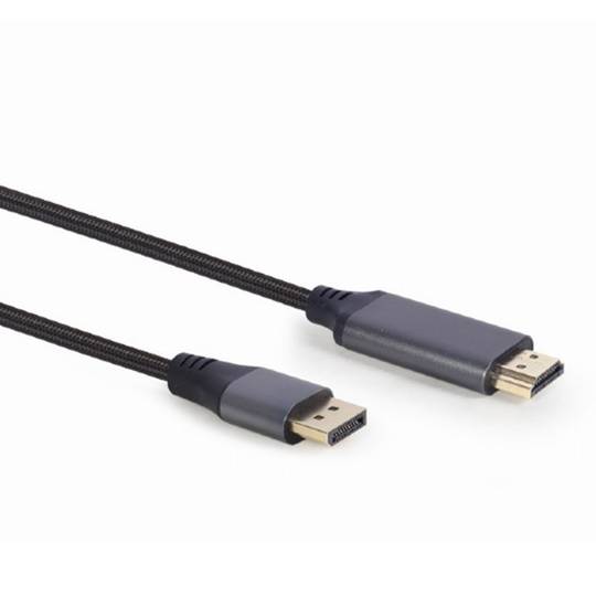 Gembird Premium Series DisplayPort Male to HDMI Male 4K V1.2 Cable 1.8m ...