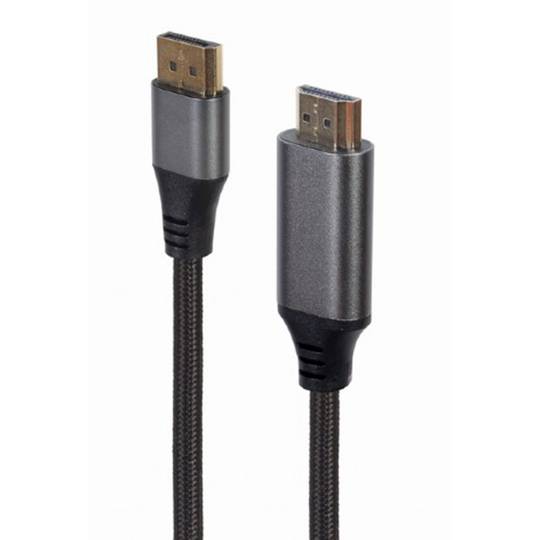Cable Gembird Premium Series de DisplayPort Macho a HDMI Macho 4K V1.2 de 1.8 m