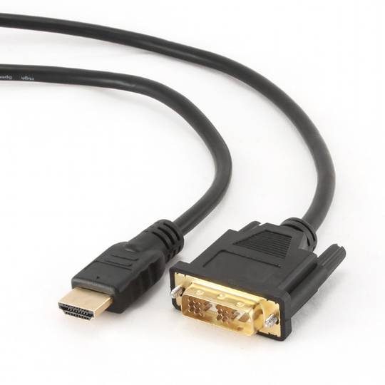 Gembird Cavo HDMI da 1,8 m con connettore da HDMI a DVI maschio a maschio