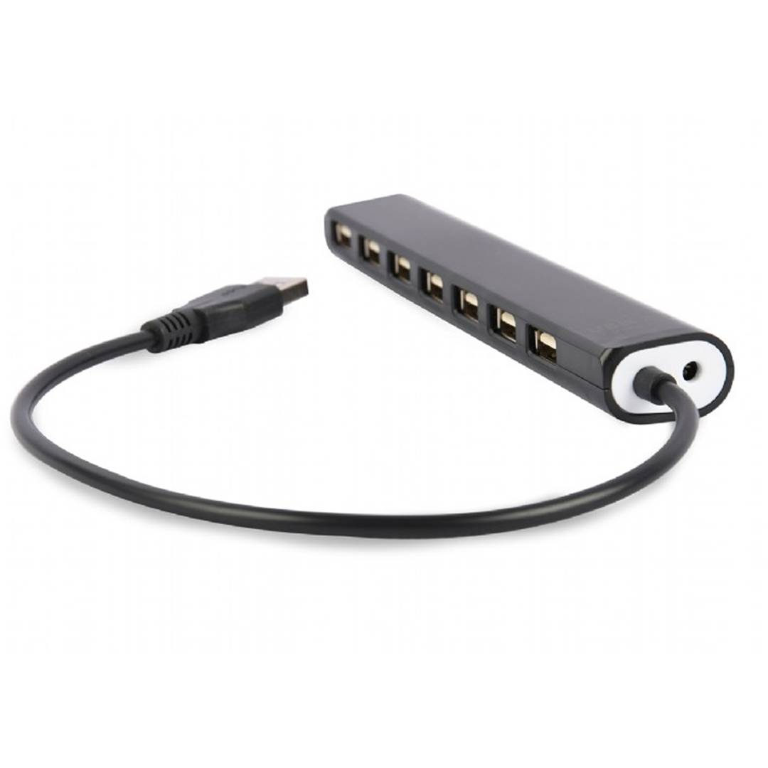 Hub USB 2.0 de 7 ports Negre de Gembird