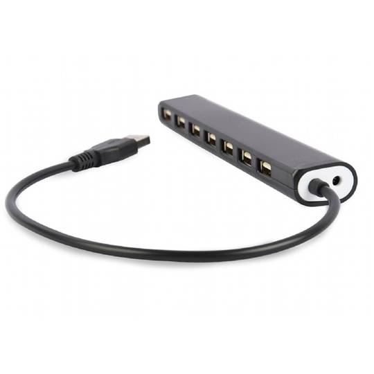 Hub USB 2.0 de 7 ports Negre de Gembird