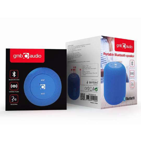 Altoparlante Bluetooth Gembird 5W con microfono.