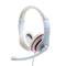 Cuffie stereo Gembird bianche con bordo rosso