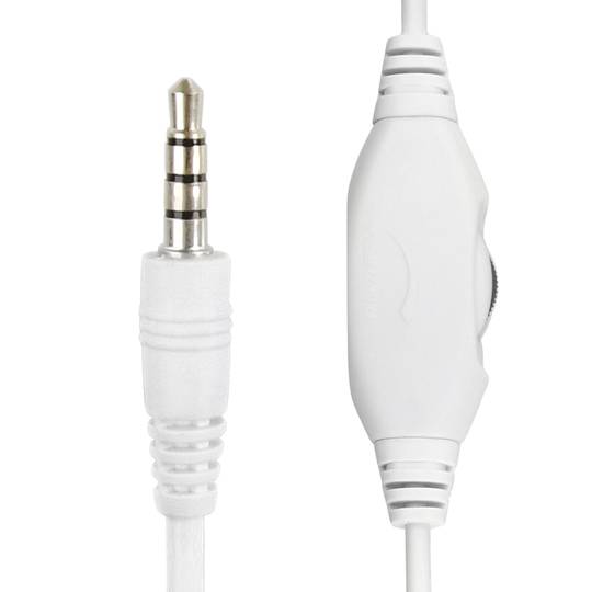 Cuffie stereo Gembird bianche con bordo rosso