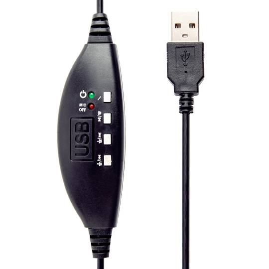 Auriculares Gembird estéreo USB Negros