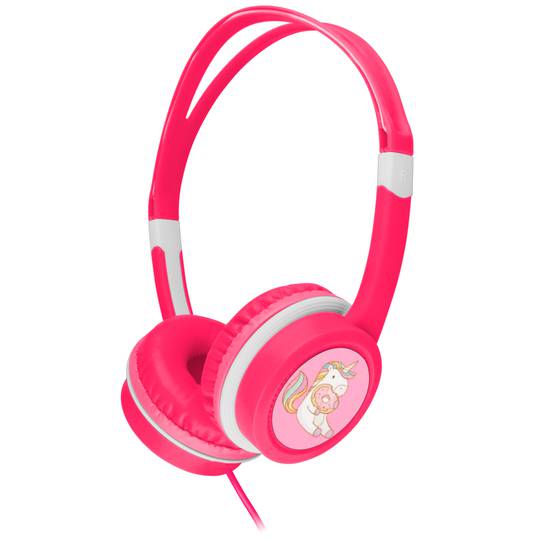 Auriculares Gembird con control de volumen para niños en color rosa