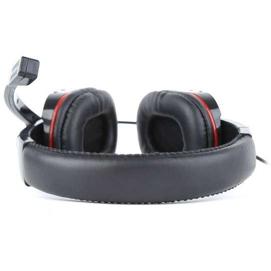Fones de ouvido estéreo Gembird, preto brilhante, com controle de volume e microfone