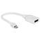 Gembird Mini DisplayPort macho para DisplayPort fêmea cabo adaptador branco
