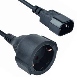 Adattatore Gembird C14 maschio a Schuko femmina per cavo di alimentazione
