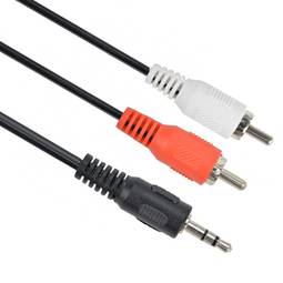 Gembird audiokabel met 3,5 mm jackplug naar RCA 2,5 m