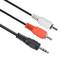 Cavo audio Gembird con spina jack da 3,5 mm a RCA 2,5 m