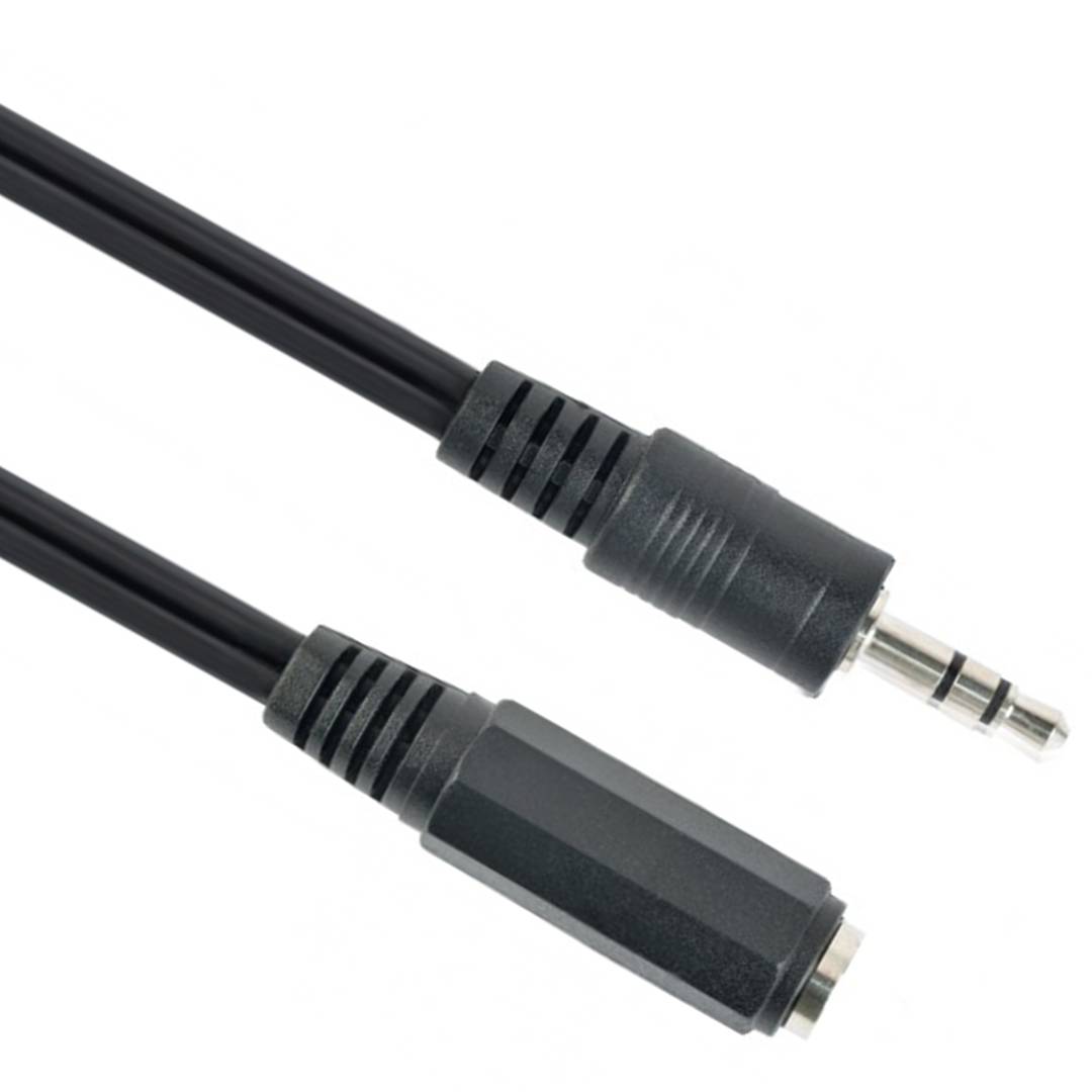 Cabo de áudio Gembird com conector jack de 3,5 mm e extensão macho/fêmea de 5 m