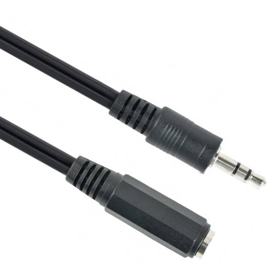 Cabo de áudio Gembird com conector jack de 3,5 mm e extensão macho/fêmea de 5 m