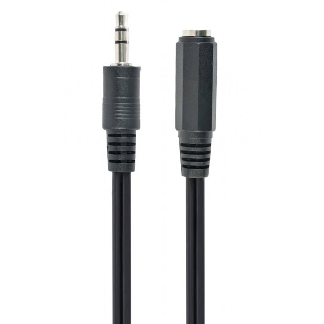 Cabo de áudio Gembird com conector jack de 3,5 mm e extensão macho/fêmea de 5 m