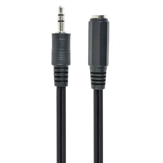 Cabo de áudio Gembird com conector jack de 3,5 mm e extensão macho/fêmea de 5 m