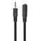 Cabo de áudio Gembird com conector jack de 3,5 mm e extensão macho/fêmea de 5 m