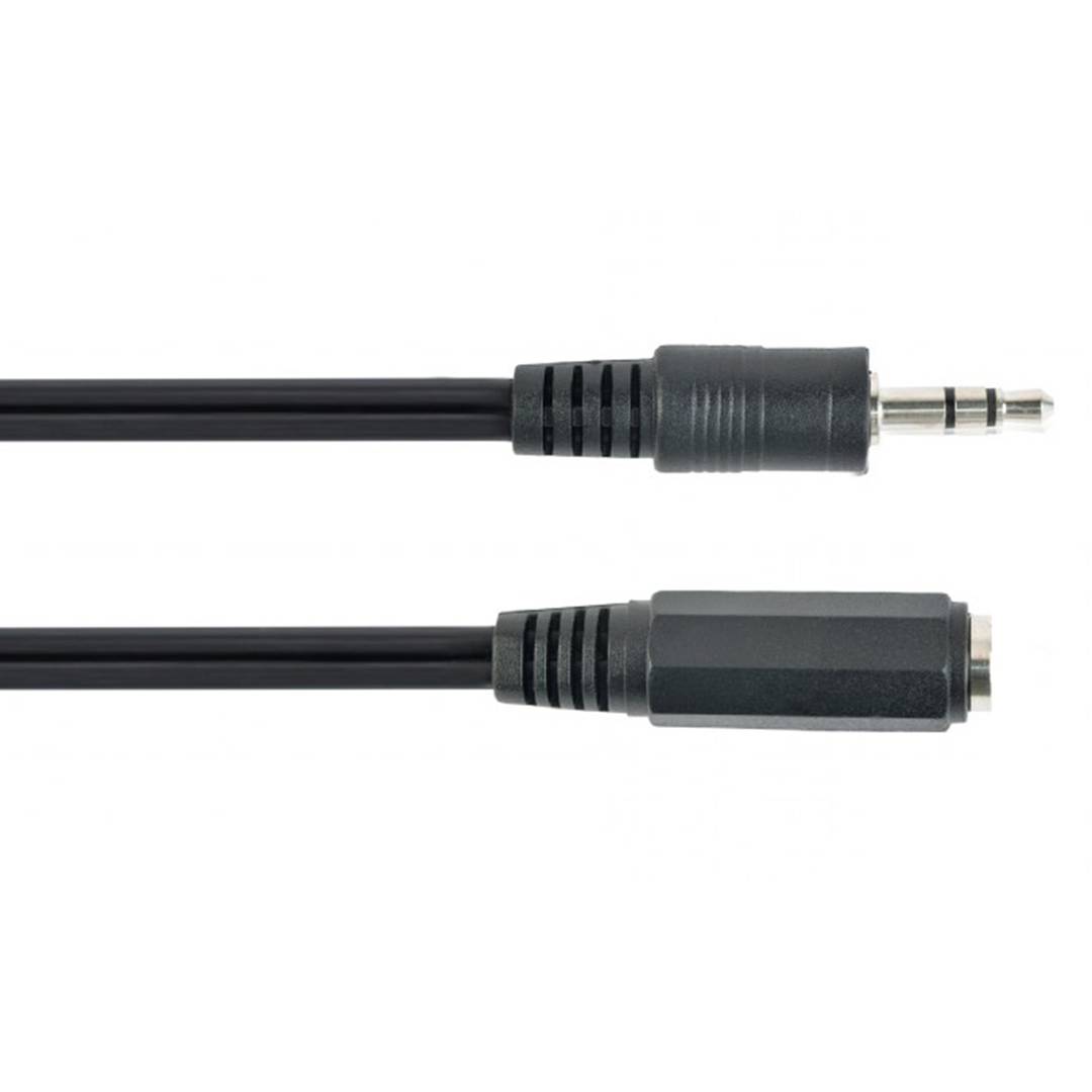 Cabo de áudio Gembird de 2 metros com conector macho/fêmea de 3,5 mm