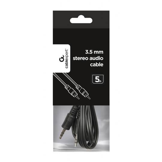 Gembird audio cable with 3.5mm male/male jack connector 5m