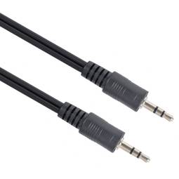 Cable de audio estereo jack 3.5 macho-macho 10 M Negro