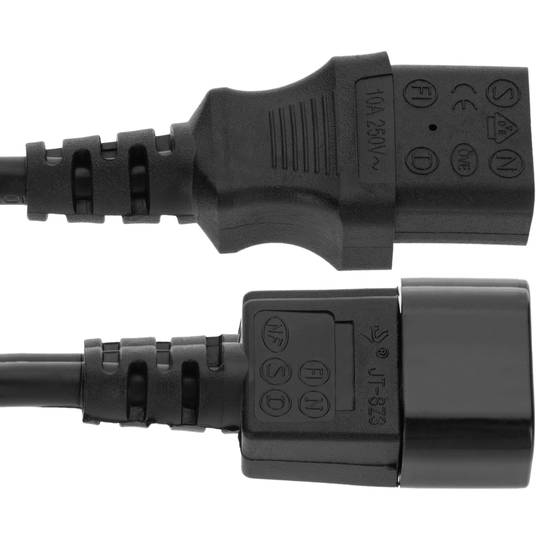 Cavo di alimentazione Gembird con prolunga da 1,8 m C13 maschio a C14 femmina