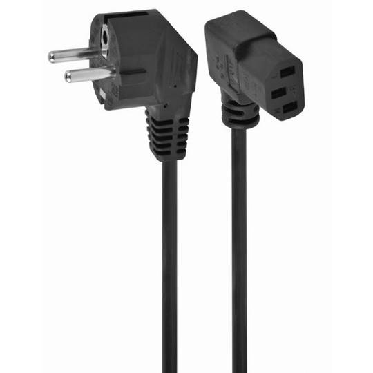 Gembird Schuko-Netzkabel mit C13 90-Grad-Stecker 1,8 m