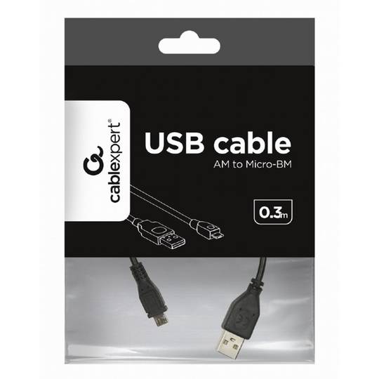 Gembird USB 2.0 cable with 0.3m micro USB connector