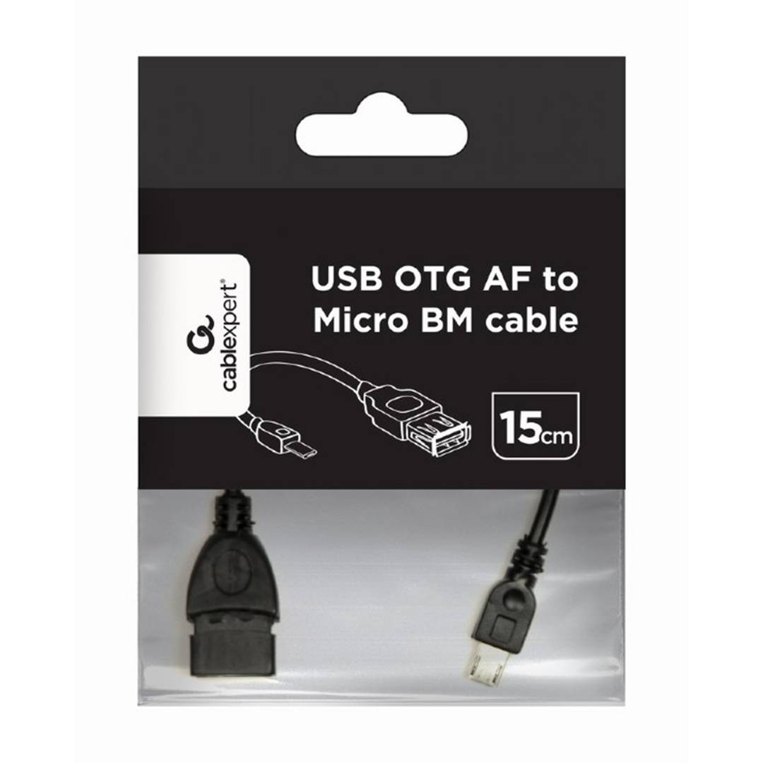 Gembird kabel micro USB connector naar mannelijk lengte 0.15m - Cablematic